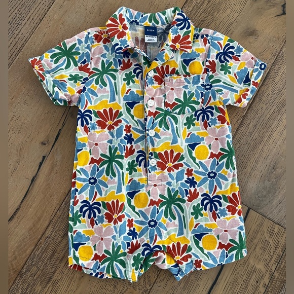 7 piece Bundle Baby Boy Toddler 6-12 months Summer Hawaiian Shorts Romper - Picture 8 of 8